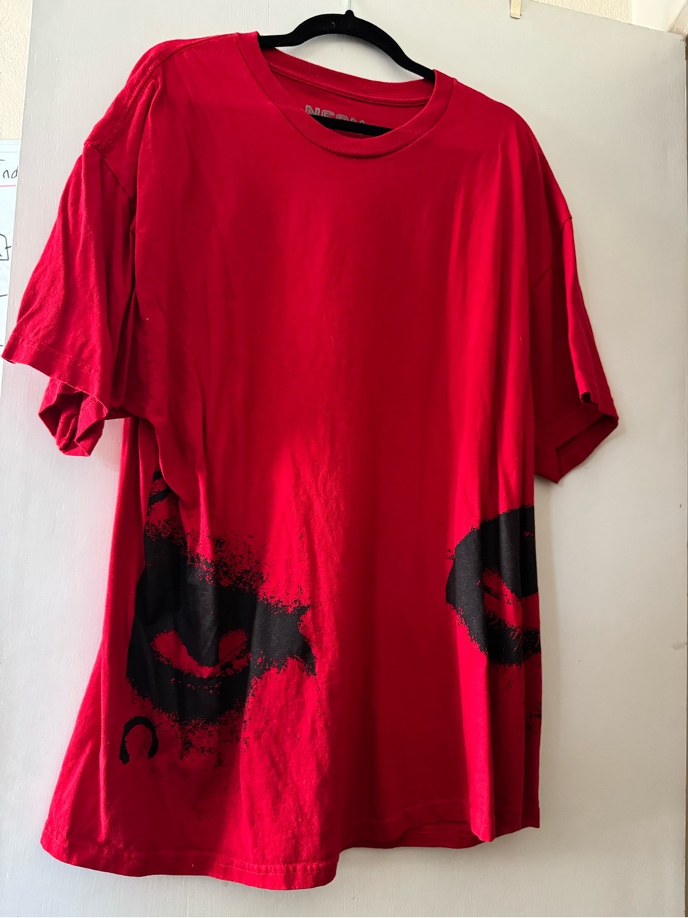 Long Legs Movie Red Graphic Crewneck T-Shirt
